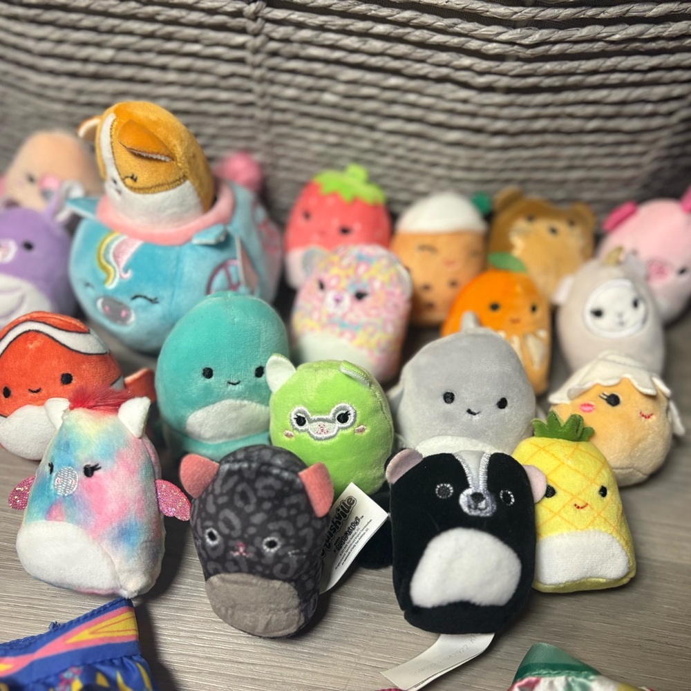 Squishmallows Squishville Colorful Stuffed Animals Set